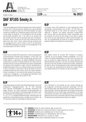 Italeri DAF XF105 Smoky Jr. Manual De Instrucciones