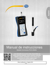 PCE Instruments PCE-2000N Manual De Instrucciones