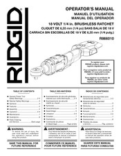 RIDGID R866010 Manual Del Operador