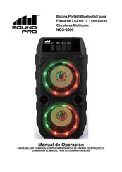 Sound Pro NDS-3500 Manual De Operación