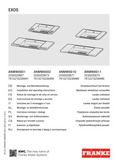 Franke EXOS ANMW0002 Instrucciones De Montaje Y Servicio