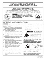 Frigidaire FGGH3047VF Instrucciones De Instalación