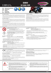 Jamara BMW S1000 RR Instrucciones