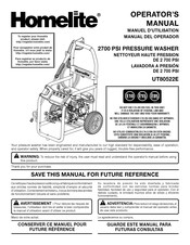 Homelite UT80522E Manual Del Operador