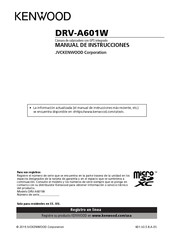 Kenwood DRV-A601W Manual De Instrucciones