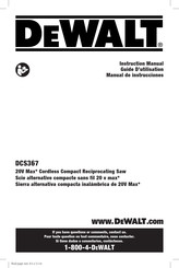 DeWalt DCS367B Manual De Instrucciones
