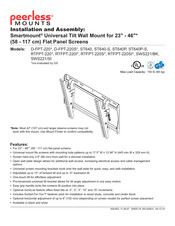 PEERLESS Mounts Smartmount SWS221/SI Instalación Y Montaje