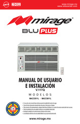 Mirage BLU PLUS MACC0811L Manual De Usuario E Instalacion