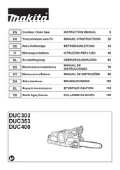 Makita DUC303PT2 Manual De Instrucciones