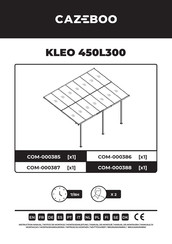 CAZEBOO KLEO 450L300 Instrucciones De Montaje