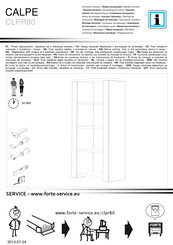 Forte CALPE CLPR80 Instrucciones De Montaje