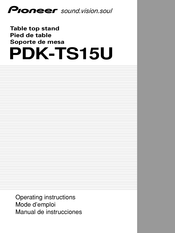 Pioneer PDK-TS15U Manual De Instrucciones