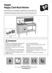 TP Toys TP609 Instrucciones De Montaje, Mantenimiento Y Uso