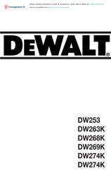 DeWalt DW268K Manual De Instrucciones