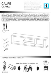 Forte CALPE CLPH02 Instrucciones De Montaje