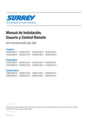 SURREY 538VFQ1801F Manual De Instalación, Usuario