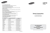 Samsung LE40M9 Manual De Instrucciones