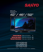 Sanyo DP52449 Manual Del Usuario