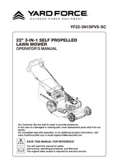 Yard force YF22-3N1SPVS-SC Manual De Uso Y Cuidado