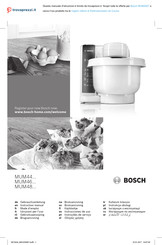 Bosch MUM4407 Instrucciones De Uso