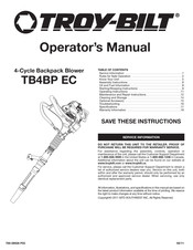 Troy-Bilt TB4BP EC Manual Del Operador