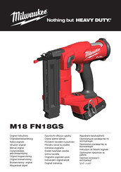 AEG M18 FN18GS Manual Original