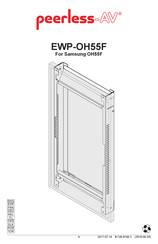 peerless-AV EWP-OH55F Manual De Instrucciones