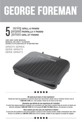 George Foreman GRS075BC Manual De Uso Y Cuidado