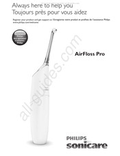 Philips Sonicare AirFloss Pro HX8331/11 Manual De Instrucciones