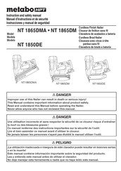 Metabo HPT NT 1865DMA Manual De Instrucciones