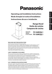 Panasonic FV-30RCQL1 Instrucciones De Uso E Instalación