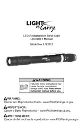 Light-N-Carry LNC312 Manual Del Operador