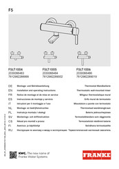 Franke 2030066483 Instrucciones De Montaje Y Servicio