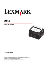 Lexmark E238 Guia Del Usuario