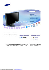 Samsung SyncMaster 920BW Manual De Instrucciones