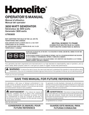 Homelite UT903655 Manual Del Operador