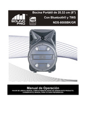 Sound Pro NDS-8005BK/GR Manual De Operación