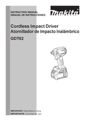 Makita GDT02 Manual De Instrucciones