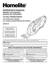 Homelite UT44174 Manual Del Operador