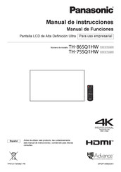 Panasonic TH-75SQ1HW Manual De Instrucciones