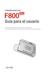 Thinkware F800 PRO Guía Para El Usuario