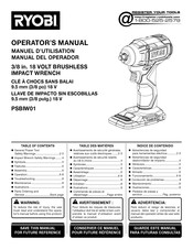 RIDGID PSBIW01 Manual Del Operador