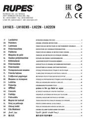 Rupes LH22EN Traduccion Del Manual De Instrucciones Originale