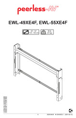 peerless-AV EWL-55XE4F Instrucciones De Montaje