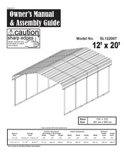 Arrow Storage Products SL122007 Manual Del Propietario E Instrucciones De Ensamblaje