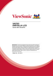 ViewSonic VA2703 Guia Del Usuario