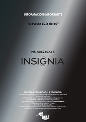 Insignia NS-40L240A13 Manual De Instrucciones