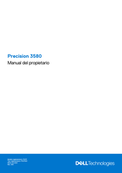 Dell Precision 3580 Manual Del Propietário