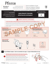 Pfister McAllen LG48-MCA0 Guía De Instalación Rápida