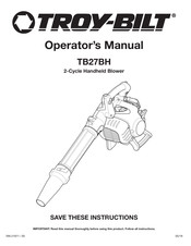 Troy-Bilt TB27BH Manual Del Operador